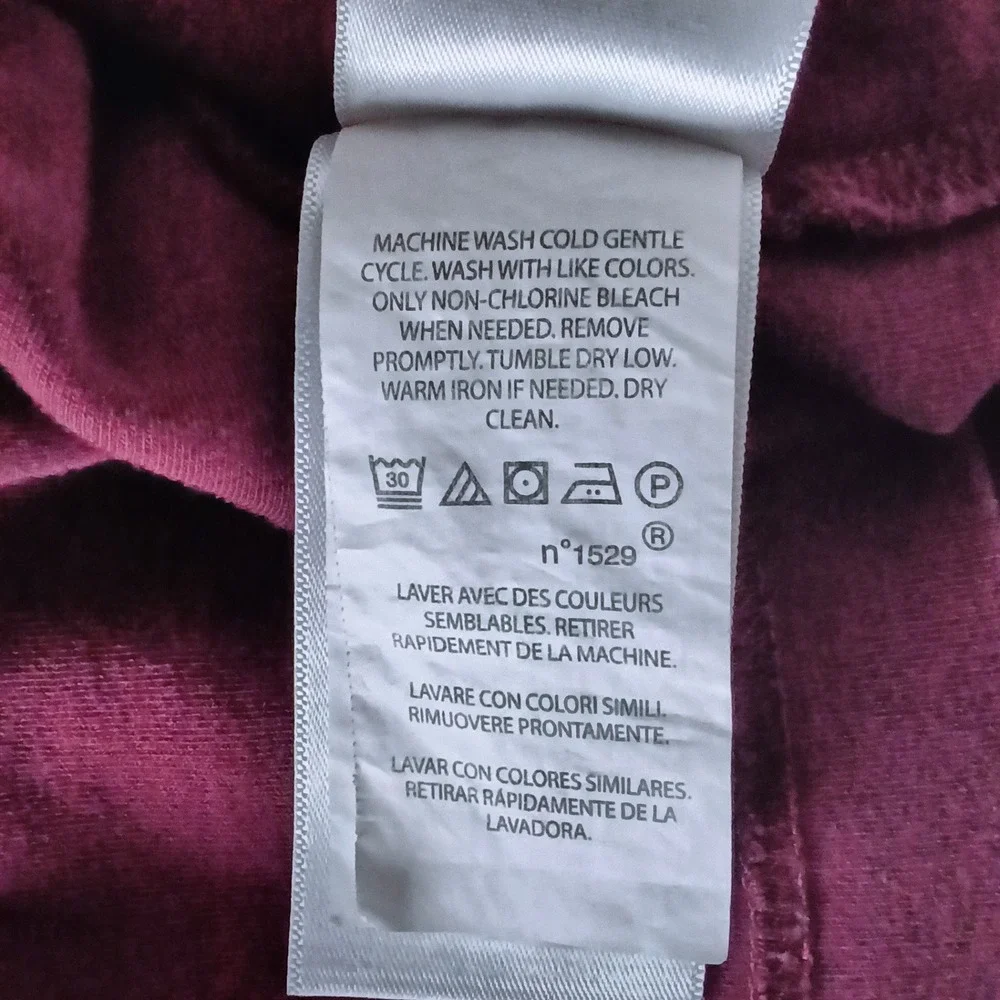 POLO RALPH LAUREN Long Sleeve T-Shirt Mens 2XB Burgundy Big & Tall Pony Logo